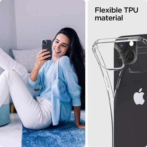 Etui Spigen Crystal Pack Apple iPhone 13 Crystal Clear + Szkło