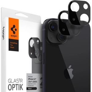 Szkło hartowane na aparat Spigen Optik Camera Lens Apple iPhone 13/13 mini Black [2 PACK]