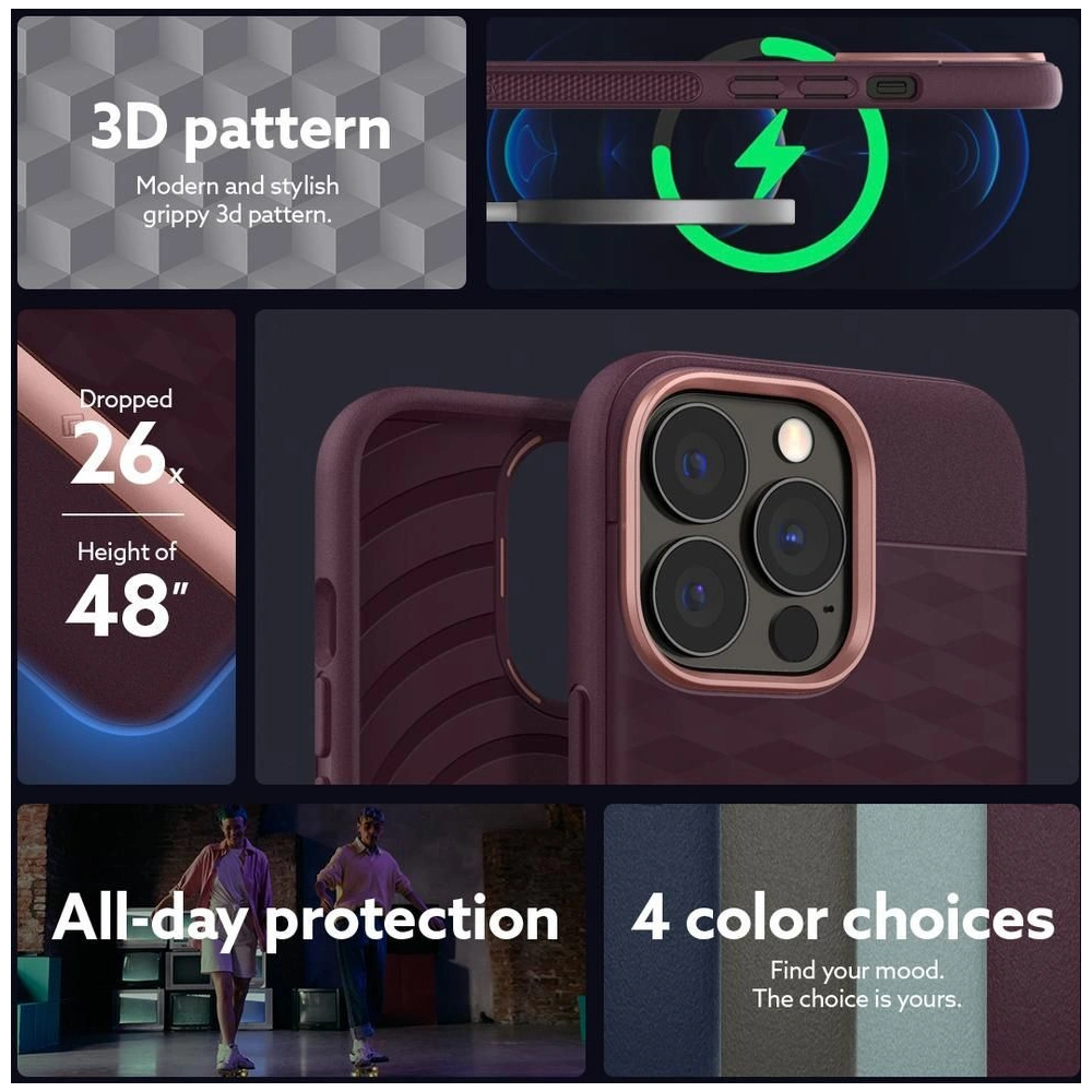 Hurtownia GSM - Etui Caseology Parallax Apple iPhone 13 Pro Max Burgundská - CSL021BRG - {ean13} - Hurt