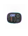 Hurtownia GSM - Transmiter FM BlitzWolf BW-BC2, 2x USB + USB-C, PD18W + QC 3.0, RGB - BLZ384BLK - {ean13} - Hurt