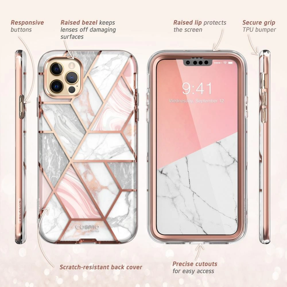 Hurtownia GSM - Etui Supcase Cosmo Apple iPhone 13 Pro Mramor - SPC191MRB - {ean13} - Hurt