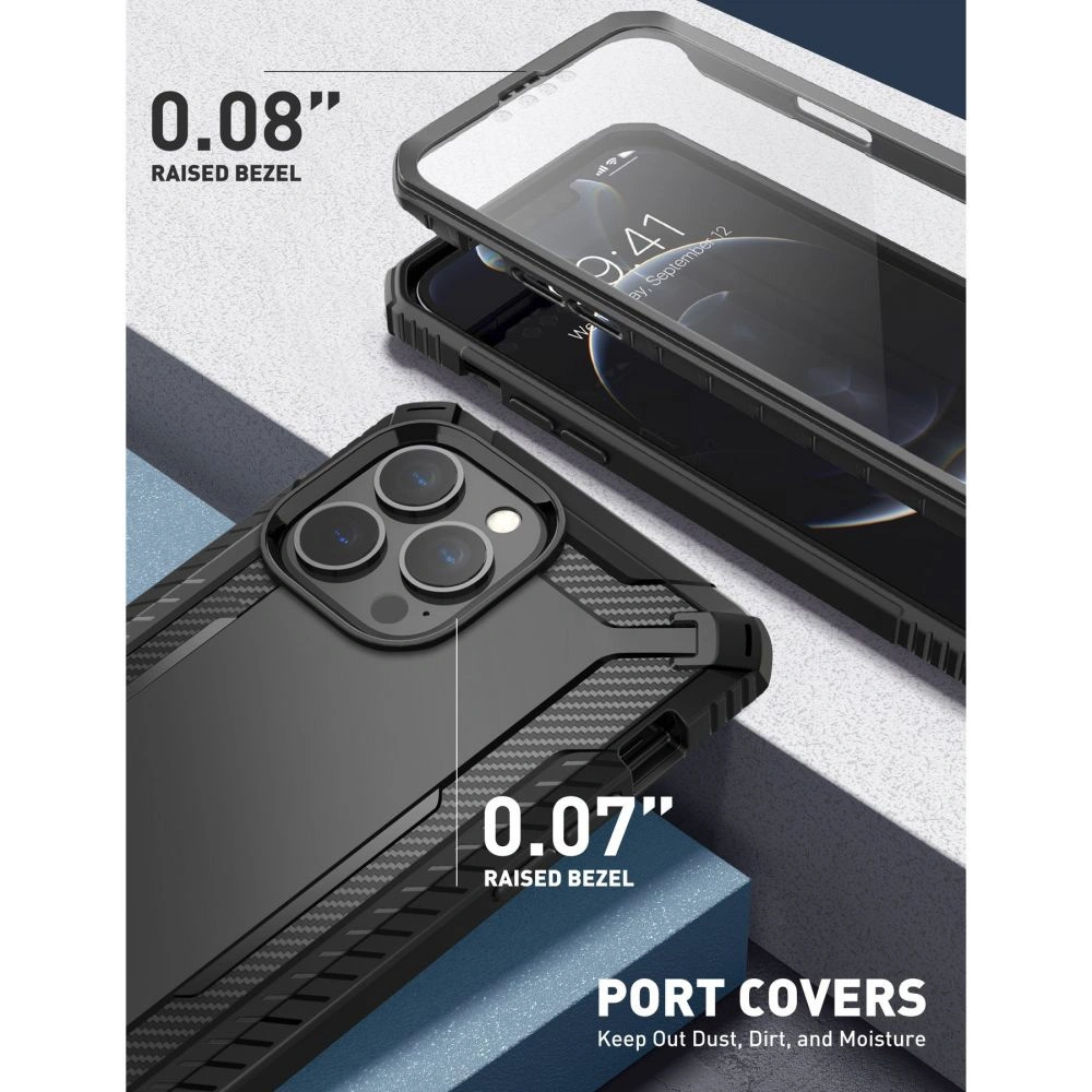 Wholesale Supcase Clayco Xenon Apple iPhone 13 Pro Max Black - SPC194BLK - {ean13} - Hurt