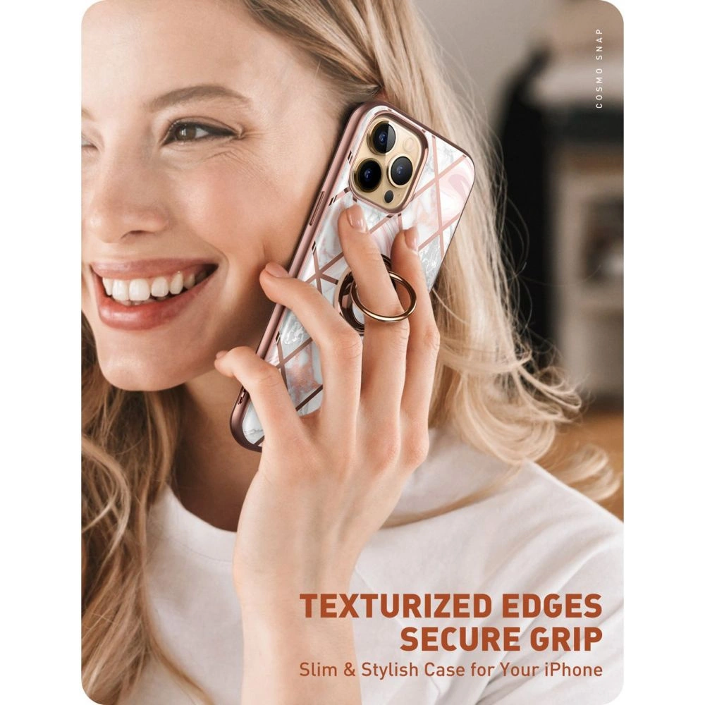 Wholesale Supcase IBLSN Cosmo Snap Apple iPhone 13 Pro Marble Pink - SPC202MRBPNK - {ean13} - Hurt