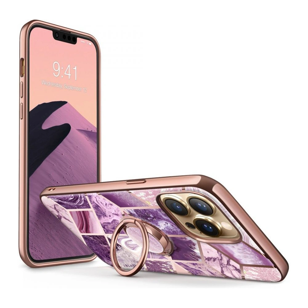 Wholesale Supcase IBLSN Cosmo Snap Apple iPhone 13 Pro Max Marble Purple - SPC204MRB - {ean13} - Hurt