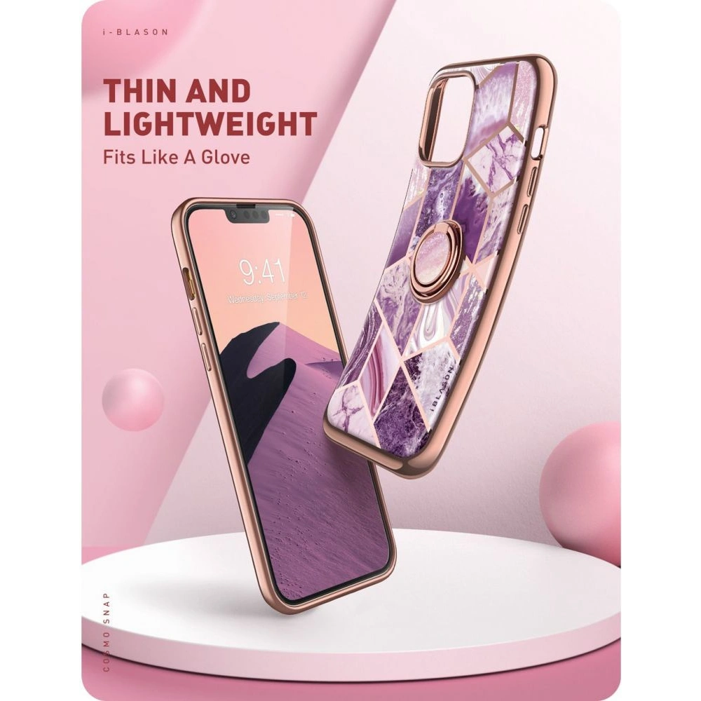 Wholesale Supcase IBLSN Cosmo Snap Apple iPhone 13 Pro Max Marble Purple - SPC204MRB - {ean13} - Hurt