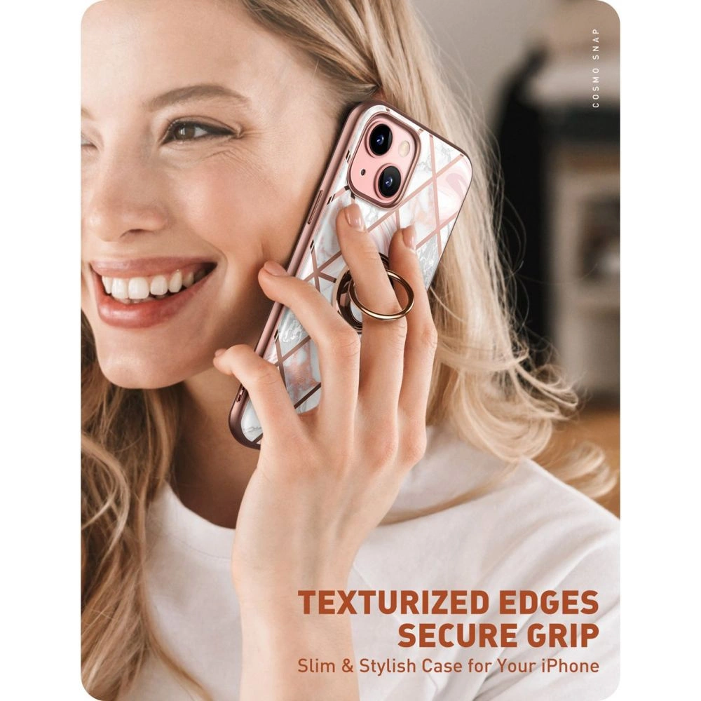 Wholesale Supcase IBLSN Cosmo Snap Apple iPhone 13 Marble Pink - SPC205MRBPNK - {ean13} - Hurt