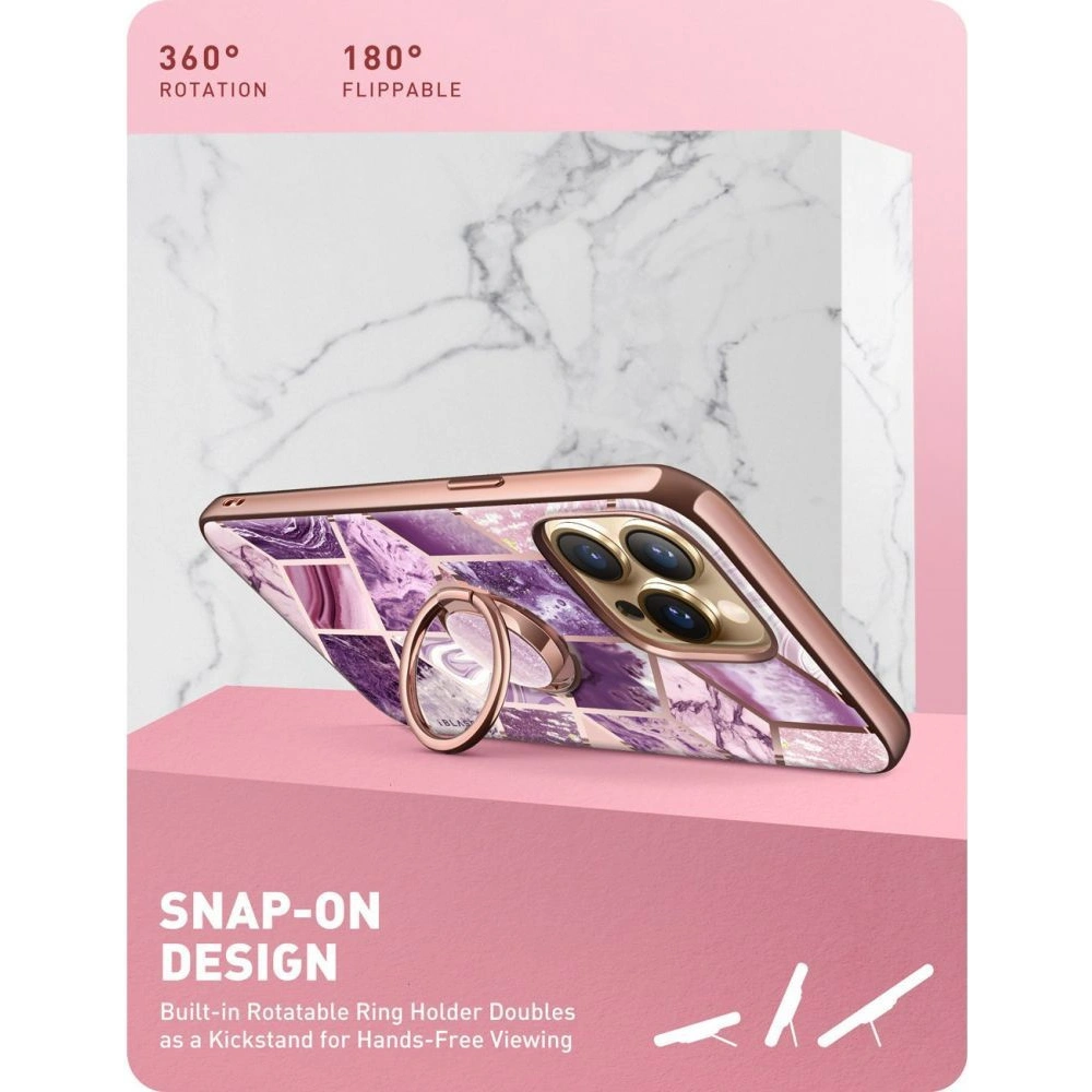 Hurtownia GSM - Etui Supcase IBLSN Cosmo Snap Apple iPhone 13 Pro Marble Purple - SPC209MRBPRP - {ean13} - Hurt