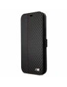 Hurtownia GSM - Etui BMW BMFLBKP12SMCARBK Apple iPhone 12 mini černý/black book M Collection PU Carbon Stripe - BMW019BLK - {ean13} - Hurt