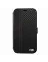 Hurtownia GSM - Etui BMW BMFLBKP12SMCARBK Apple iPhone 12 mini černý/black book M Collection PU Carbon Stripe - BMW019BLK - {ean13} - Hurt