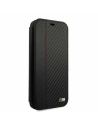 Hurtownia GSM - Etui BMW BMFLBKP12SMCARBK Apple iPhone 12 mini černý/black book M Collection PU Carbon Stripe - BMW019BLK - {ean13} - Hurt