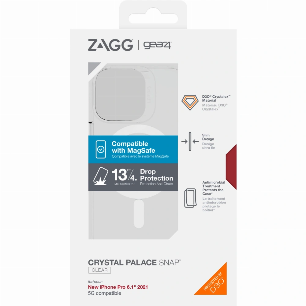 Hurtownia GSM - Etui GEAR4 Crystal Palace Snap MagSafe Apple iPhone 13 mini (průhledné) - GER125CL - {ean13} - Hurt