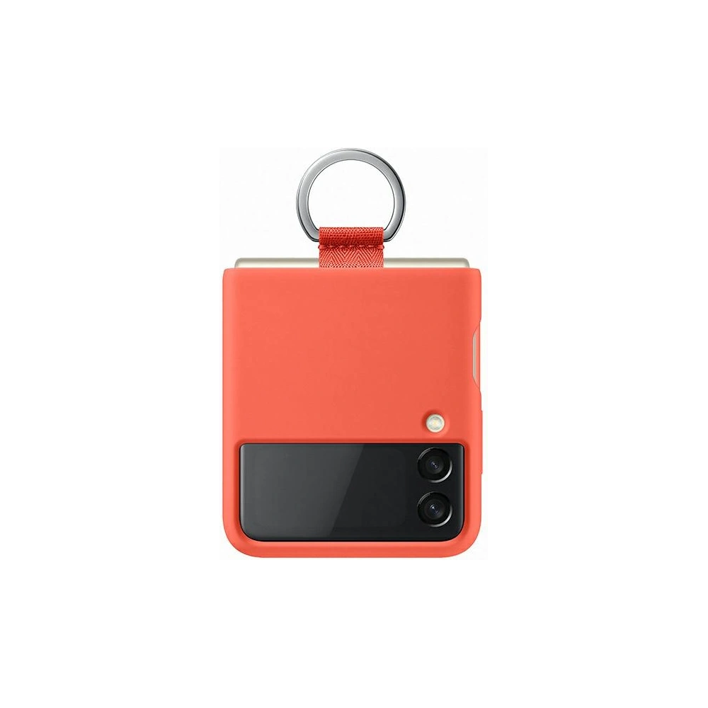 Hurtownia GSM - Etui Samsung Galaxy Z Flip 3 EF-PF711TPEGWW korálový/coral Silikonový kryt s kroužkem - SMG471COL - {ean13} - Hurt