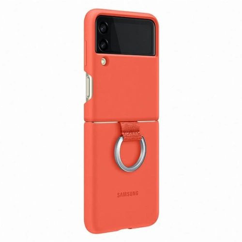 Etui Samsung Galaxy Z Flip 3 EF-PF711TPEGWW koralowy/coral Silicone Cover Ring