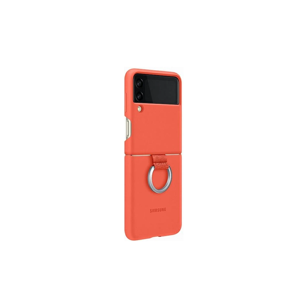 Hurtownia GSM - Etui Samsung Galaxy Z Flip 3 EF-PF711TPEGWW korálový/coral Silikonový kryt s kroužkem - SMG471COL - {ean13} - Hurt