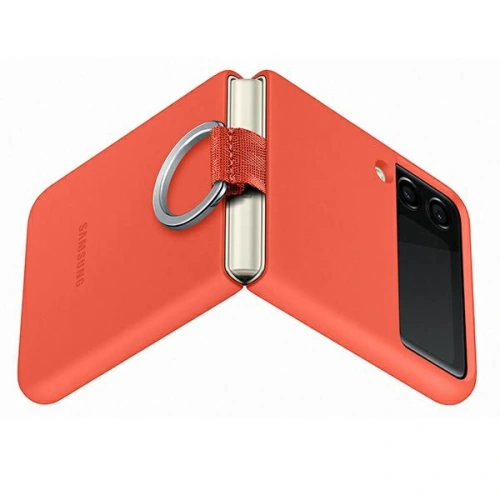 Etui Samsung Galaxy Z Flip 3 EF-PF711TPEGWW koralowy/coral Silicone Cover Ring