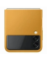 Samsung Galaxy Z Flip 3 EF-VF711LYEGWW mustard Leather Cover