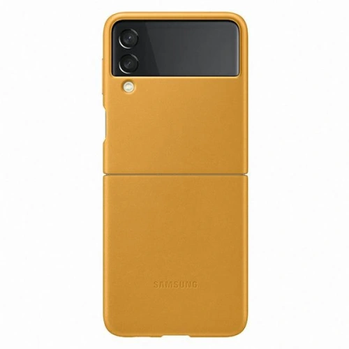 Etui Samsung Galaxy Z Flip 3 EF-VF711LYEGWW musztardowy/mustard Leather Cover