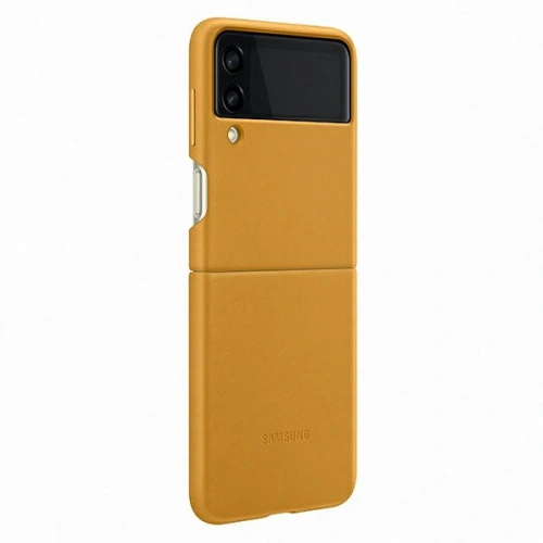 Etui Samsung Galaxy Z Flip 3 EF-VF711LYEGWW musztardowy/mustard Leather Cover