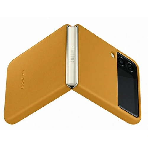 Etui Samsung Galaxy Z Flip 3 EF-VF711LYEGWW musztardowy/mustard Leather Cover