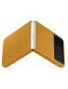 Wholesale Samsung Galaxy Z Flip 3 EF-VF711LYEGWW mustard Leather Cover - SMG474MUS - {ean13} - Hurt