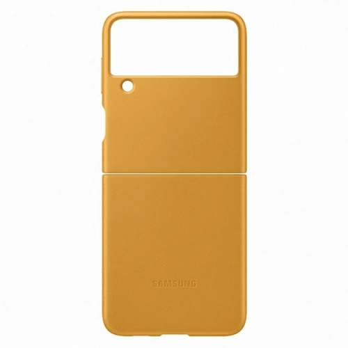 Etui Samsung Galaxy Z Flip 3 EF-VF711LYEGWW musztardowy/mustard Leather Cover
