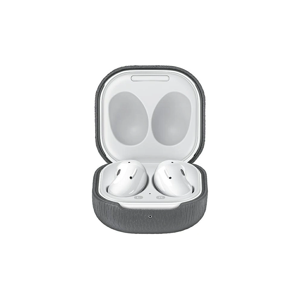 Hurtownia GSM - Etui Samsung Galaxy Buds 2/2 Pro/Live/Pro Kožené pouzdro EF-VR180LJEG šedé/grey - SMG476GRY - {ean13} - Hurt