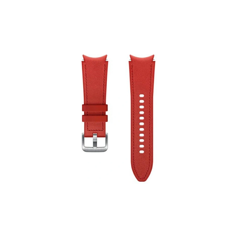 Hurtownia GSM - Pasek Samsung Galaxy Watch4 20mm ET-SHR88SREGEU Hybrid Leather Band S/M czerwony/red - SMG486RED - {ean13} - Hurt