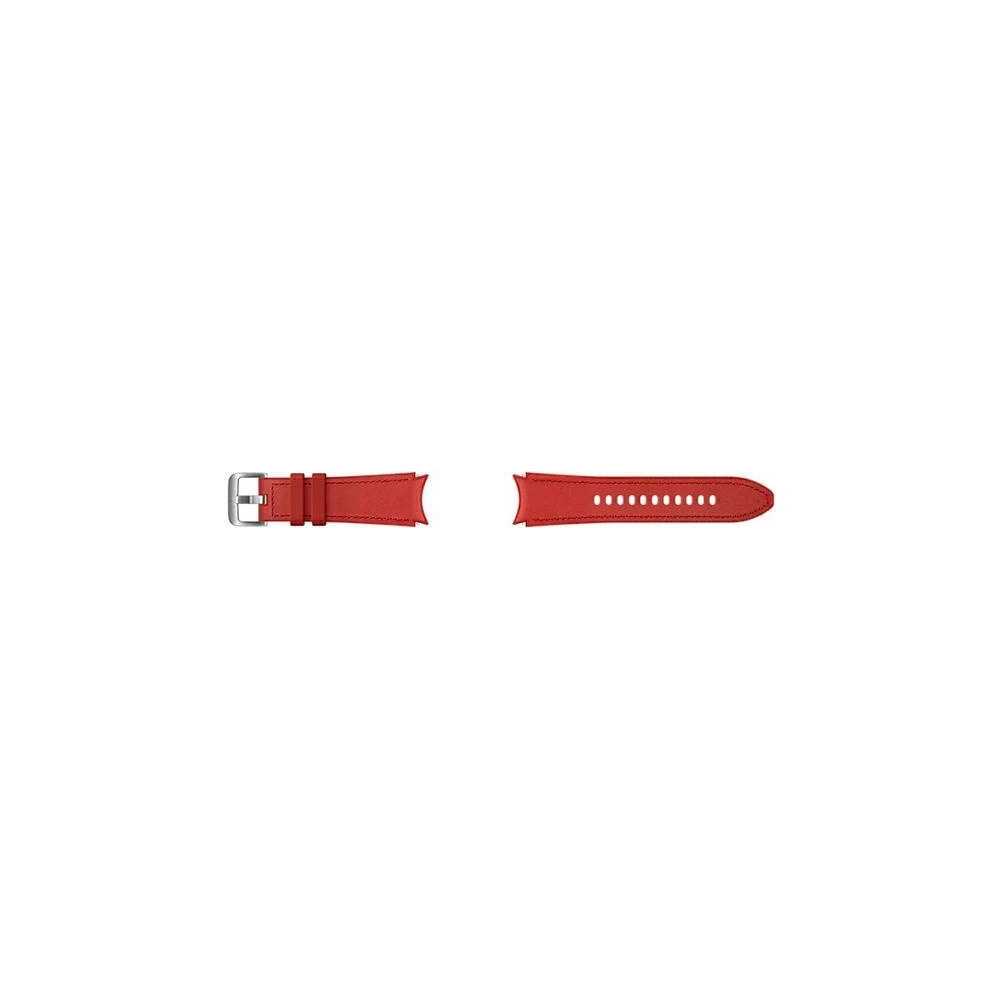 Hurtownia GSM - Pasek Samsung Galaxy Watch4 20mm ET-SHR88SREGEU Hybrid Leather Band S/M czerwony/red - SMG486RED - {ean13} - Hurt
