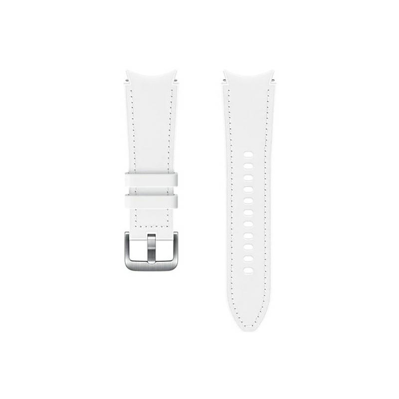 Hurtownia Samsung - 8806092658288 - SMG488WHT - Pasek Samsung Galaxy Watch4 20mm ET-SHR88SWEGEU Hybrid Leather Band S/M biały/white - B2B homescreen