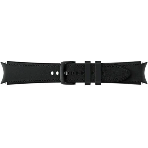 Pasek Samsung Galaxy Watch4 20mm ET-SHR89LBEGEU Hybrid Leather Band M/L czarny/black