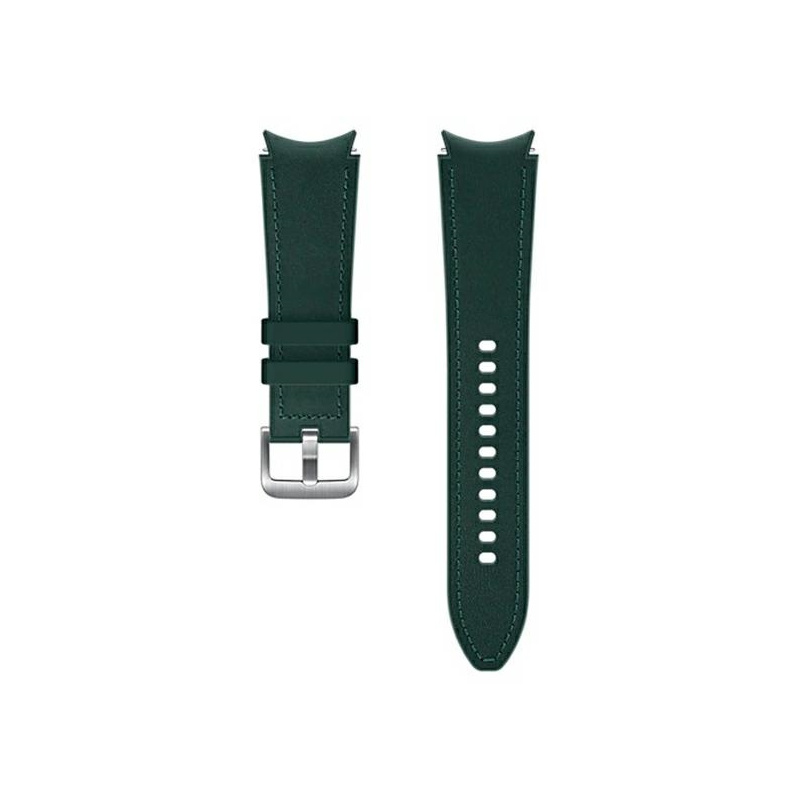 Hurtownia Samsung - 8806092658240 - SMG492GRN - Pasek Samsung Galaxy Watch4 20mm ET-SHR89LGEGEU Hybrid Leather Band M/L zielony/green - B2B homescreen