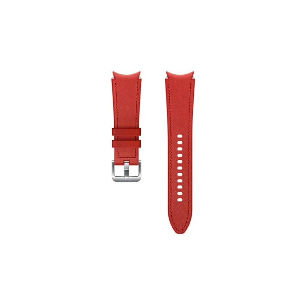 Hurtownia GSM - Pasek Samsung Galaxy Watch4 20mm ET-SHR89LREGEU Hybrid Leather Band M/L czerwony/red - SMG495RED - {ean13} - Hurt