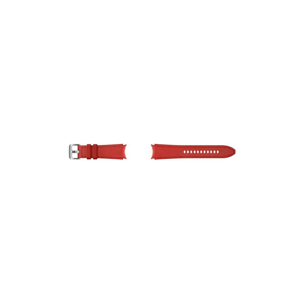 Hurtownia GSM - Pasek Samsung Galaxy Watch4 20mm ET-SHR89LREGEU Hybrid Leather Band M/L czerwony/red - SMG495RED - {ean13} - Hurt