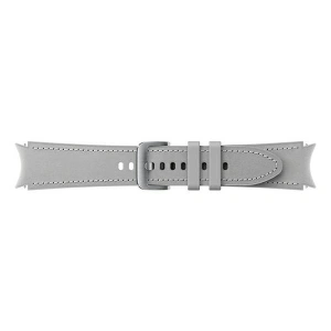 Pasek Samsung Galaxy Watch4 20mm ET-SHR89LSEGEU Hybrid Leather Band M/L srebrny/silver