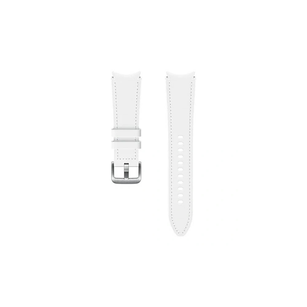 Wholesale Samsung Galaxy Watch4 20mm ET-SHR89LWEGEU Hybrid Leather Band M/L white - SMG497WHT - {ean13} - Hurt