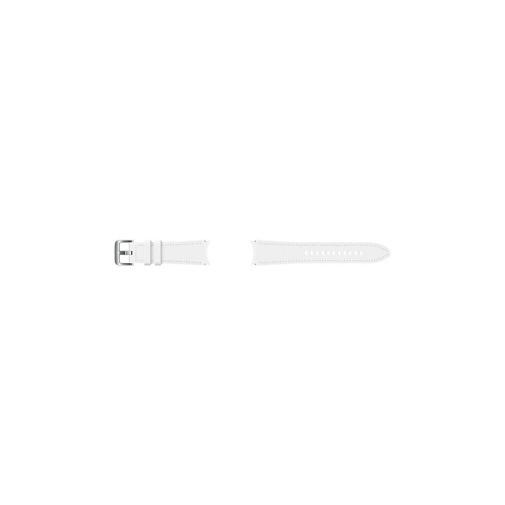 Wholesale Samsung Galaxy Watch4 20mm ET-SHR89LWEGEU Hybrid Leather Band M/L white - SMG497WHT - {ean13} - Hurt