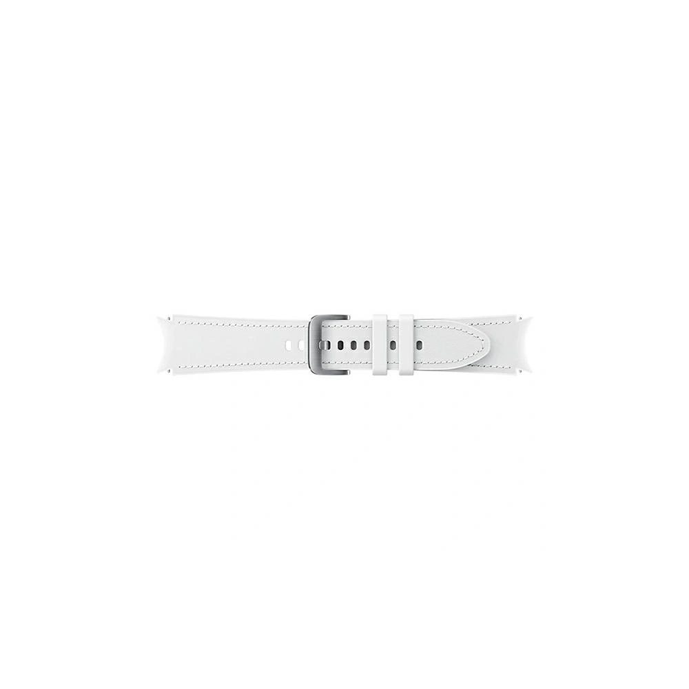 Wholesale Samsung Galaxy Watch4 20mm ET-SHR89LWEGEU Hybrid Leather Band M/L white - SMG497WHT - {ean13} - Hurt