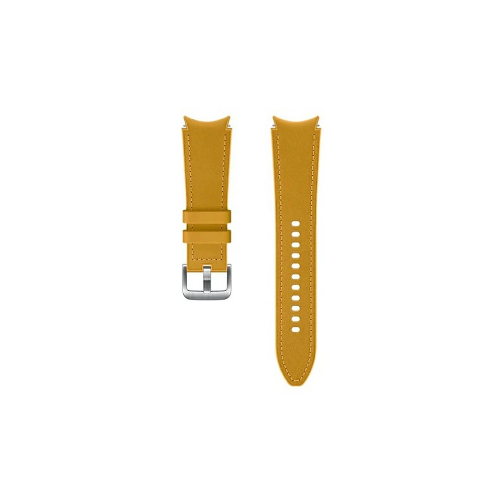 Hurtownia GSM - Pasek Samsung Galaxy Watch4 20mm ET-SHR89LYEGEU Hybrid Leather Band M/L musztardowy/mustard - SMG498MUS - {ean13} - Hurt