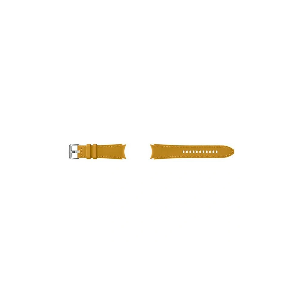 Hurtownia GSM - Pasek Samsung Galaxy Watch4 20mm ET-SHR89LYEGEU Hybrid Leather Band M/L musztardowy/mustard - SMG498MUS - {ean13} - Hurt