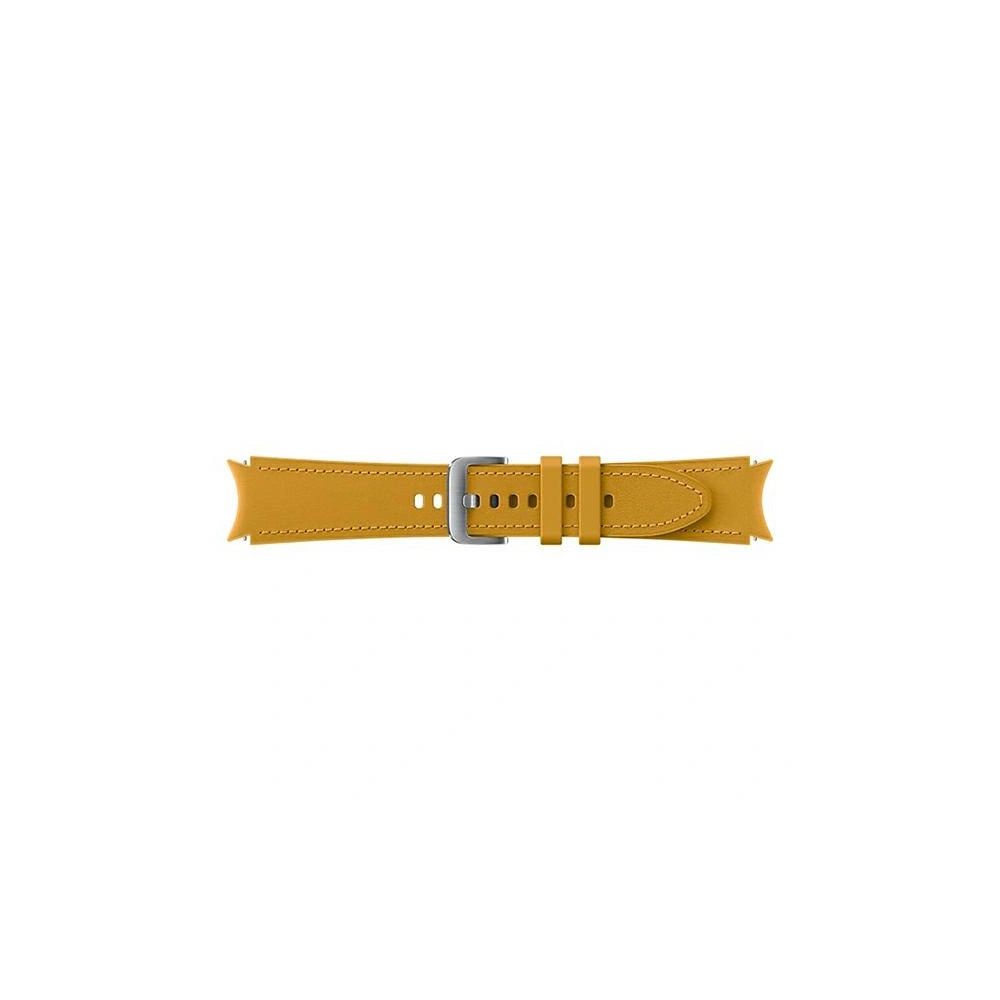 Hurtownia GSM - Pasek Samsung Galaxy Watch4 20mm ET-SHR89LYEGEU Hybrid Leather Band M/L musztardowy/mustard - SMG498MUS - {ean13} - Hurt