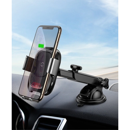 Uchwyt samochodowy z ładowarką indukcyjną Baseus Intelligent Auto Lock Dashboard