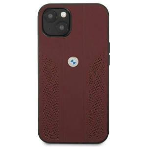 Hurtownia GSM - Case BMW BMHCP13SRSPPR Apple iPhone 13 mini rot/red hardcase Leather Curve Perforate - BMW215RED - {ean13} - Hurt