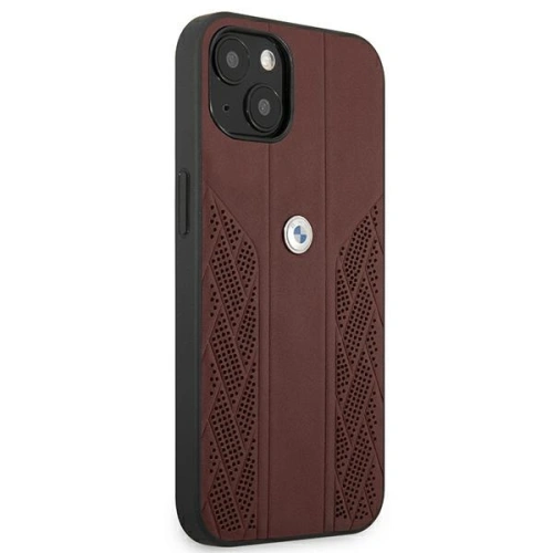 Etui BMW BMHCP13SRSPPR Apple iPhone 13 mini czerwony/red hardcase Leather Curve Perforate