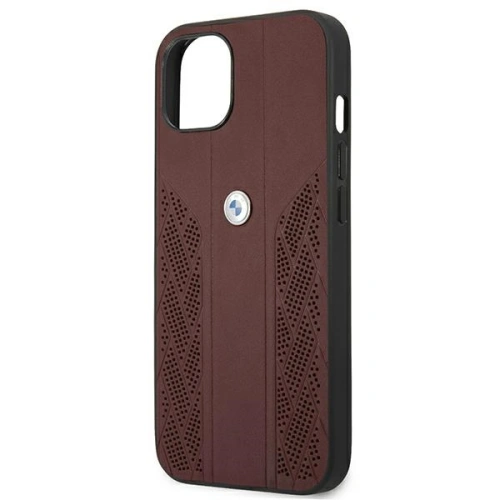 Etui BMW BMHCP13SRSPPR Apple iPhone 13 mini czerwony/red hardcase Leather Curve Perforate