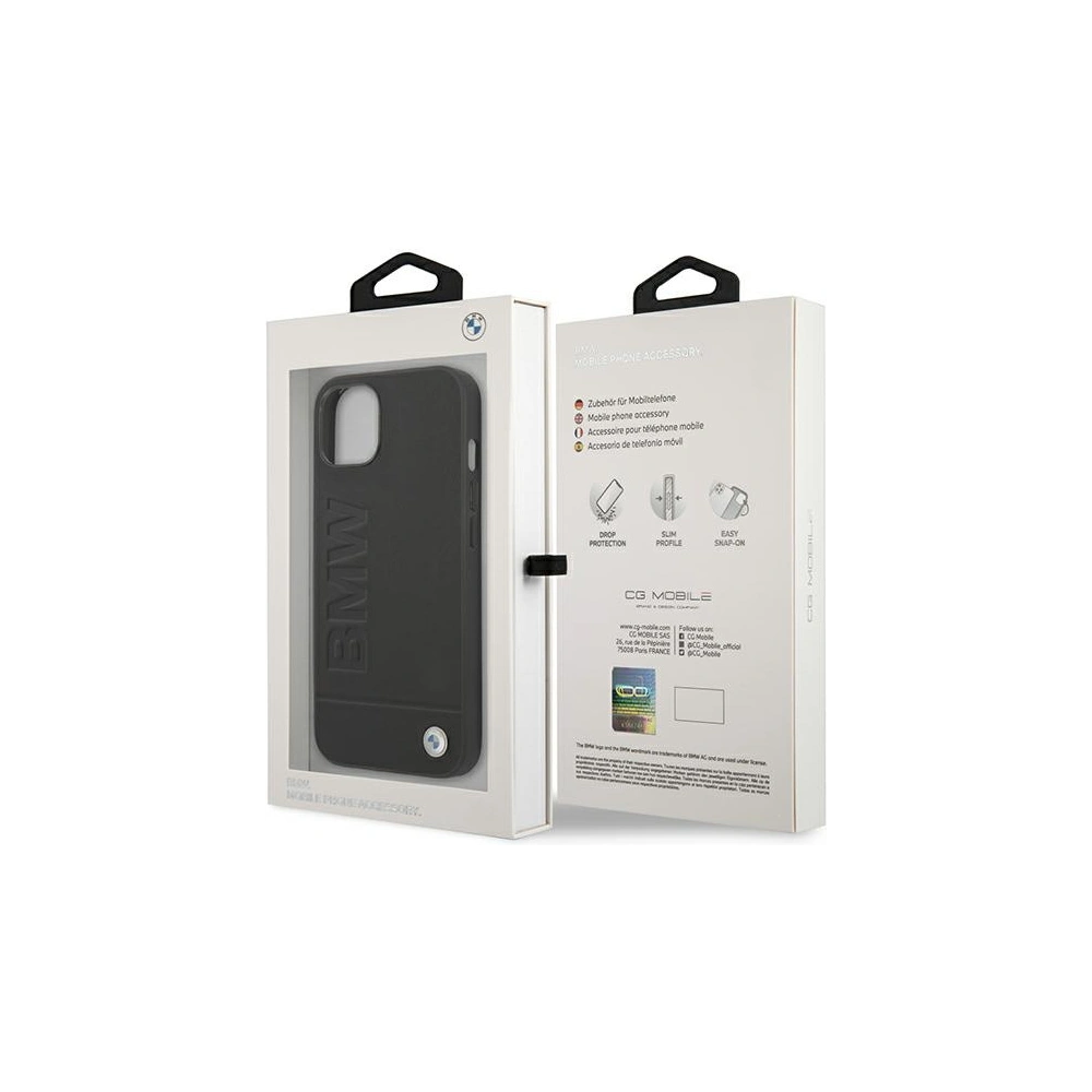 Hurtownia GSM - Etui BMW BMHCP13SSLLBK Apple iPhone 13 mini czarny/black hardcase Signature Logo Imprint - BMW216BLK - {ean13} - Hurt