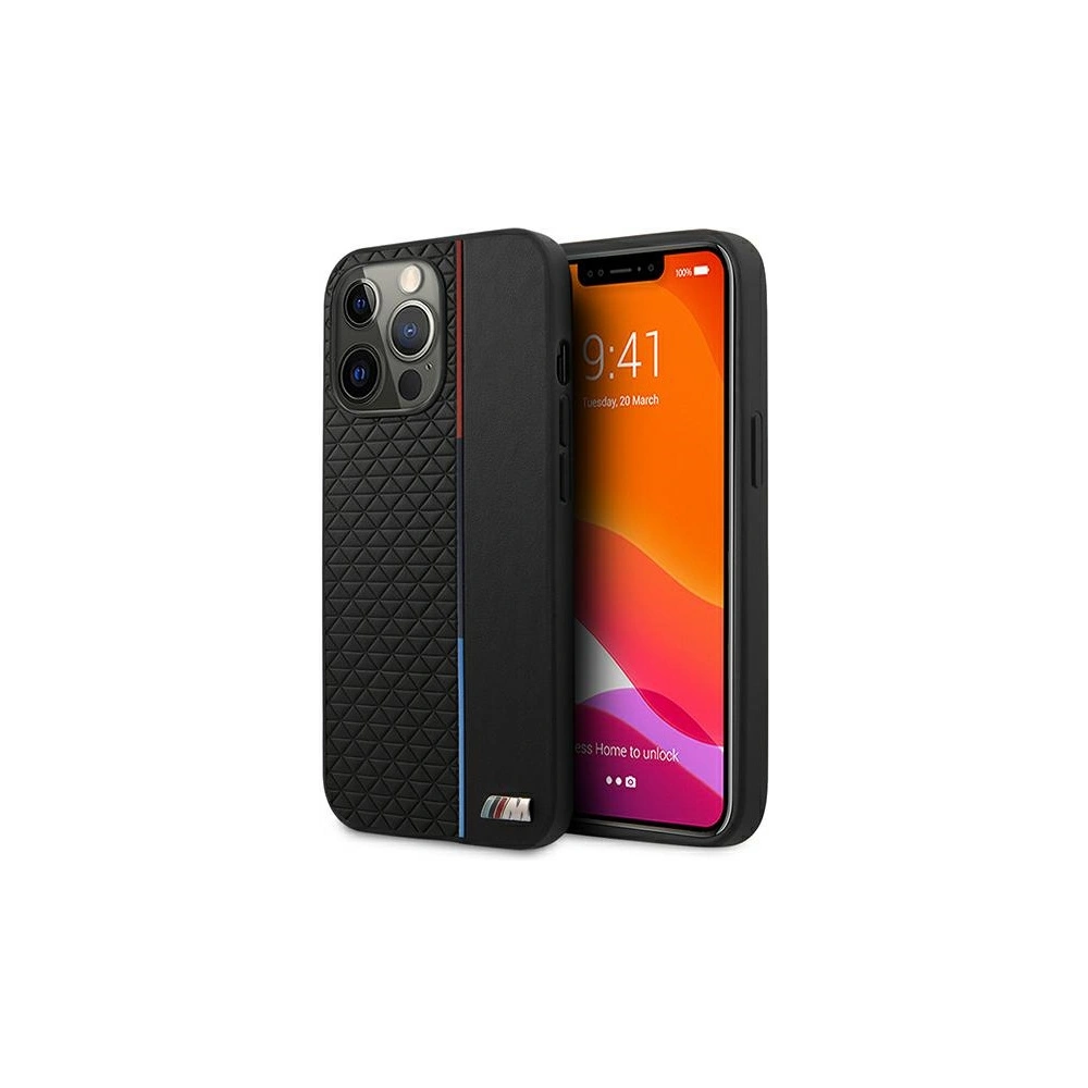 Wholesale BMW BMHCP13XTRTBK Apple iPhone 13 Pro Max black hardcase M Collection Triangles - BMW220BLK - {ean13} - Hurt