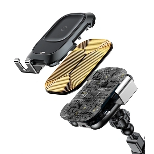 Uchwyt samochodowy z ładowarką indukcyjną Baseus Intelligent Auto Lock Dashboard