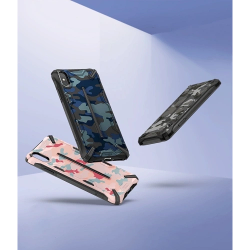 Etui Ringke Dual-X Design iPhone XS Max 6.5 Camo (Moro) Black