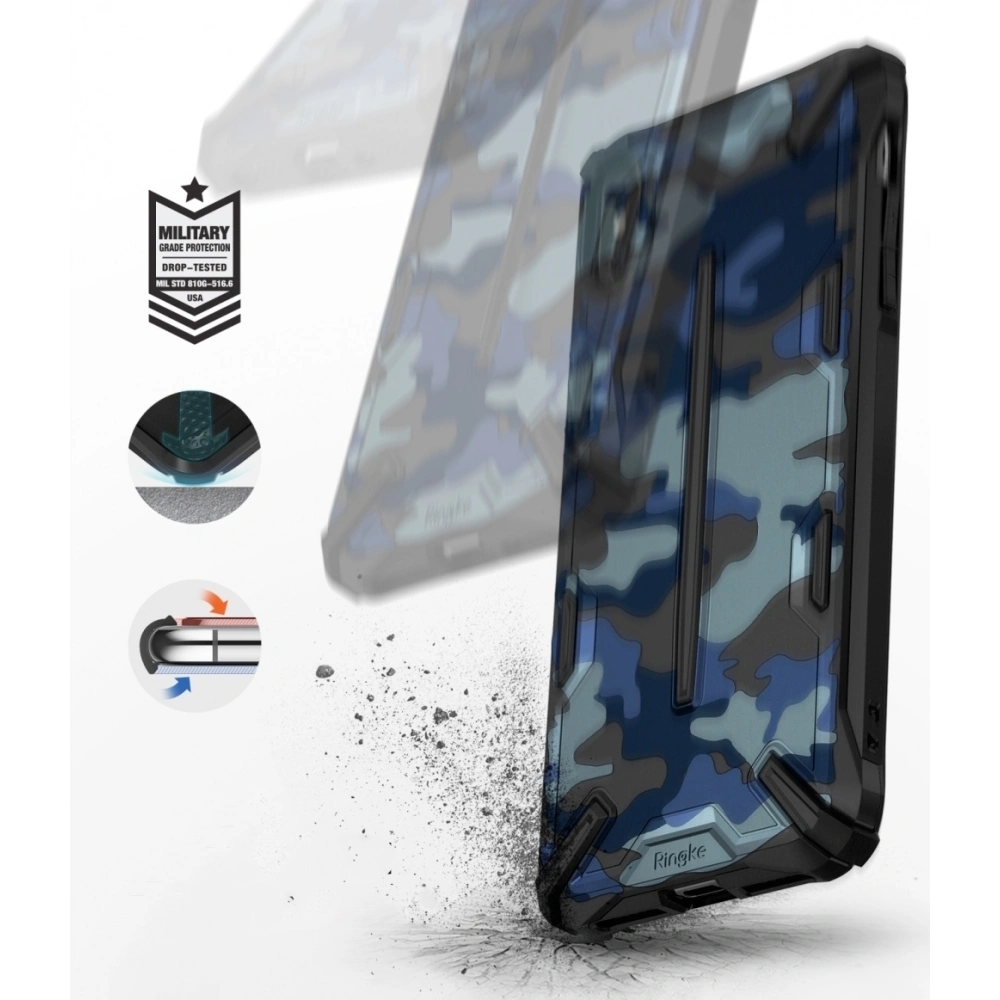 Hurtownia GSM - Etui Ringke Dual-X Design iPhone XS Max 6.5 Camo (Moro) Black - RGK820MOB - {ean13} - Hurt