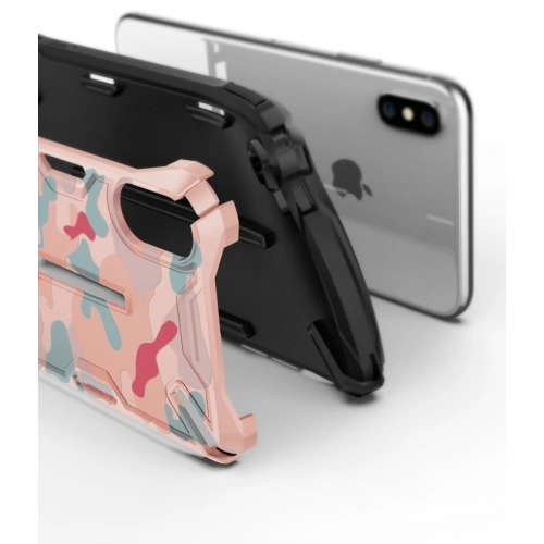 Etui Ringke Dual-X Design iPhone XS Max 6.5 Camo (Moro) Black